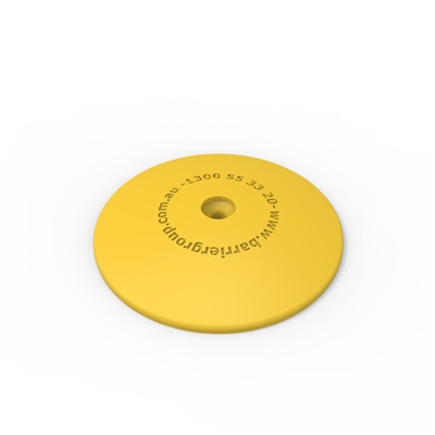 Marking Dots - Marking Dot - Yellow - 100mm Dia. - Includes Galvanised ...