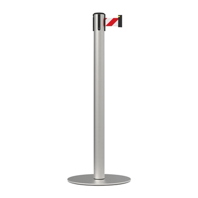 Stanchion Slimline Premium Belt Post 3M - Red/White