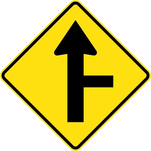 W2-4: Side Road Junction wholesale road sign